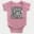 Straight Outta Adyar Short Sleeve Baby Onesie in Pink Color